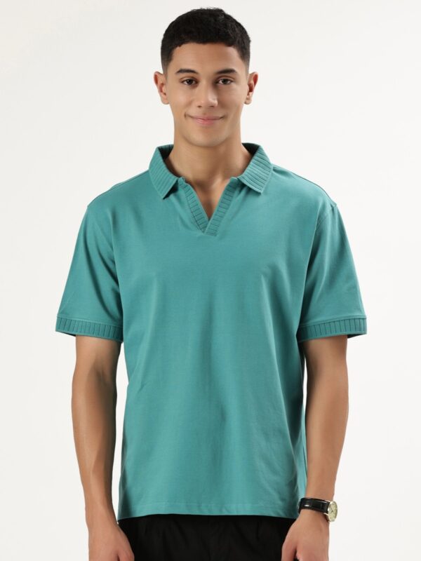Polo V-Neck Old Money - Deep Lagoon