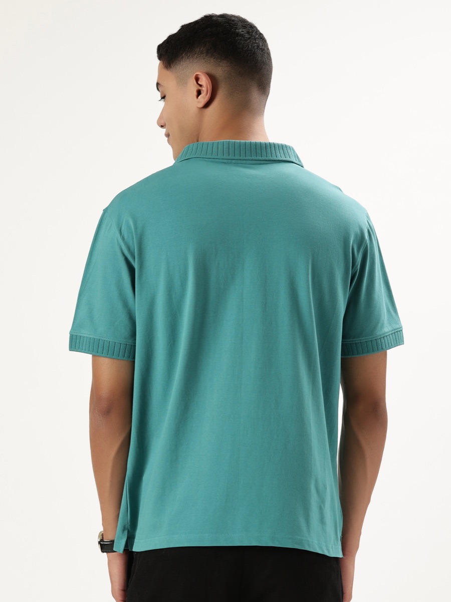 Polo V-Neck Old Money – Lagoon