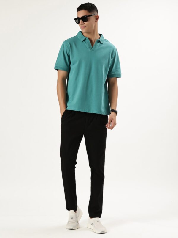 Polo V-Neck Old Money - Lagoon