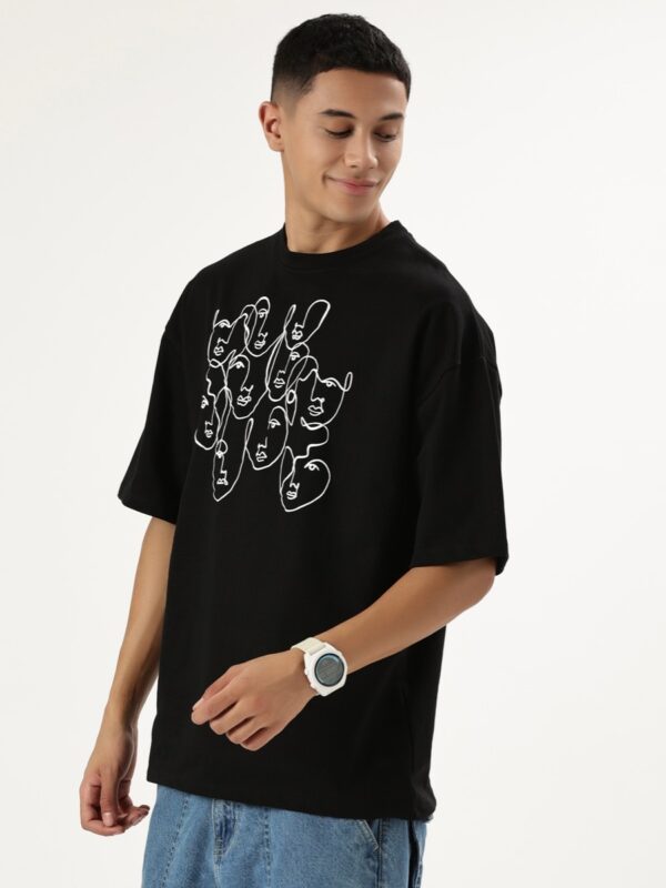 Offbeat Oversized Tee - Black