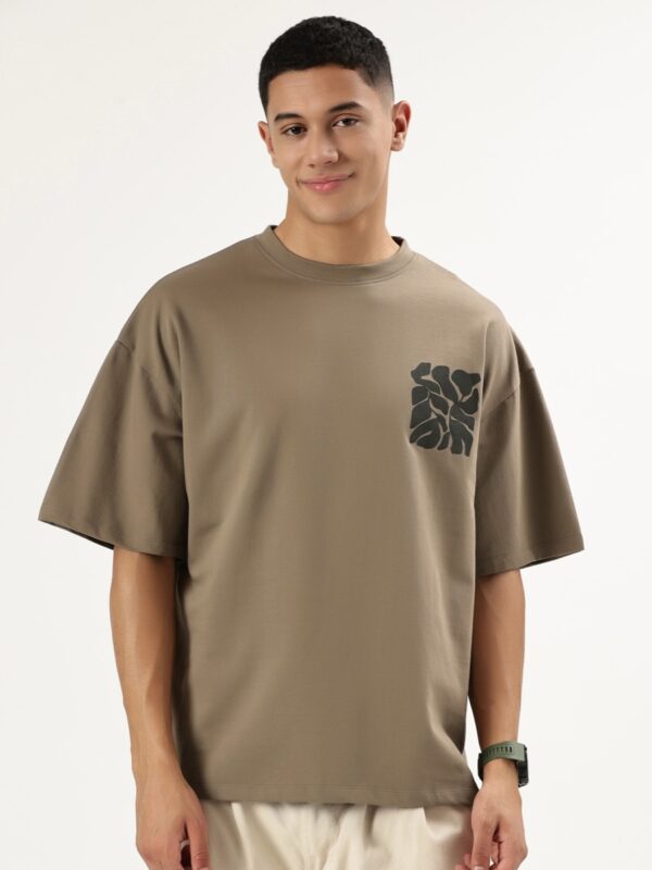 Offbeat Oversized Tee - Sandstone