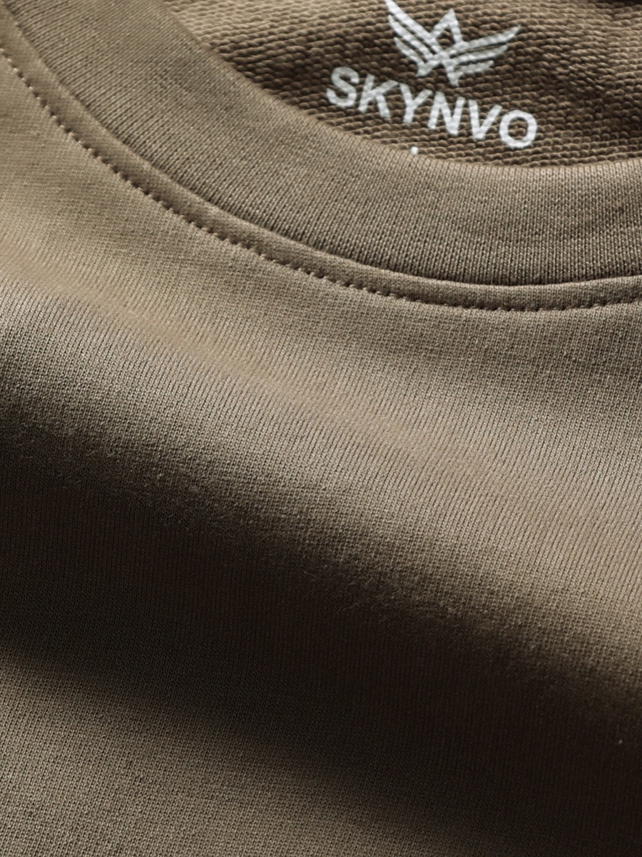 Offbeat Oversized Tee – Sandstone