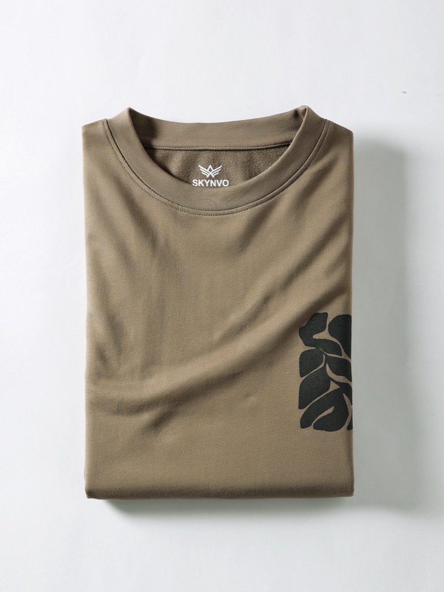 Offbeat Oversized Tee – Sandstone