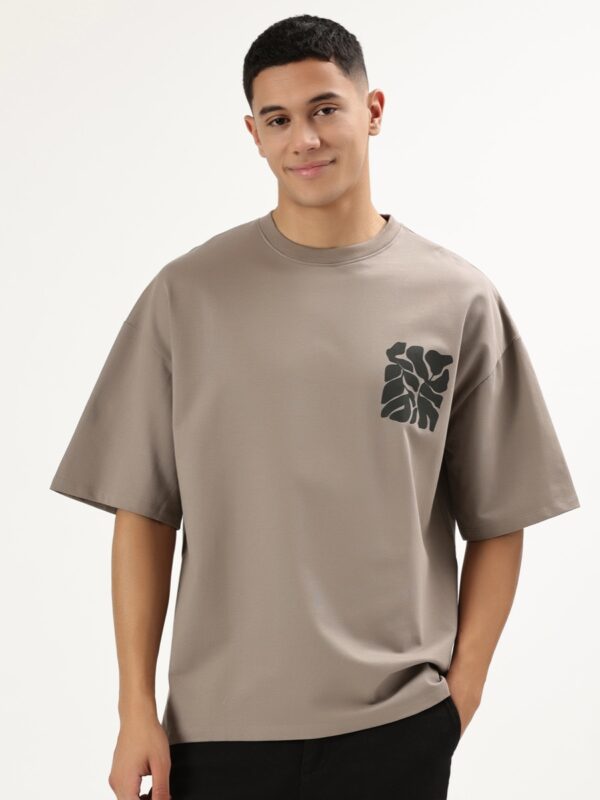 Offbeat Oversized Tee - Mocha