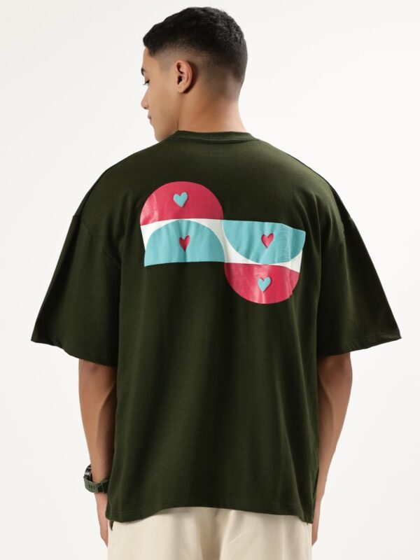 Offbeat Oversized Tee - Moss Green