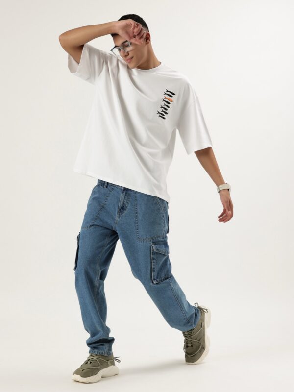 Offbeat Oversized Tee - White